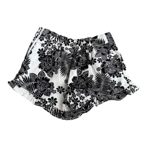 JANIE & JACK | Black & White | HIBISCUS FLORAL SHORT - Picture 3 of 7